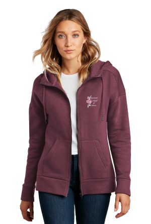 District® Women’s Perfect Weight® Fleece Drop Shoulder Full-Zip Hoodie